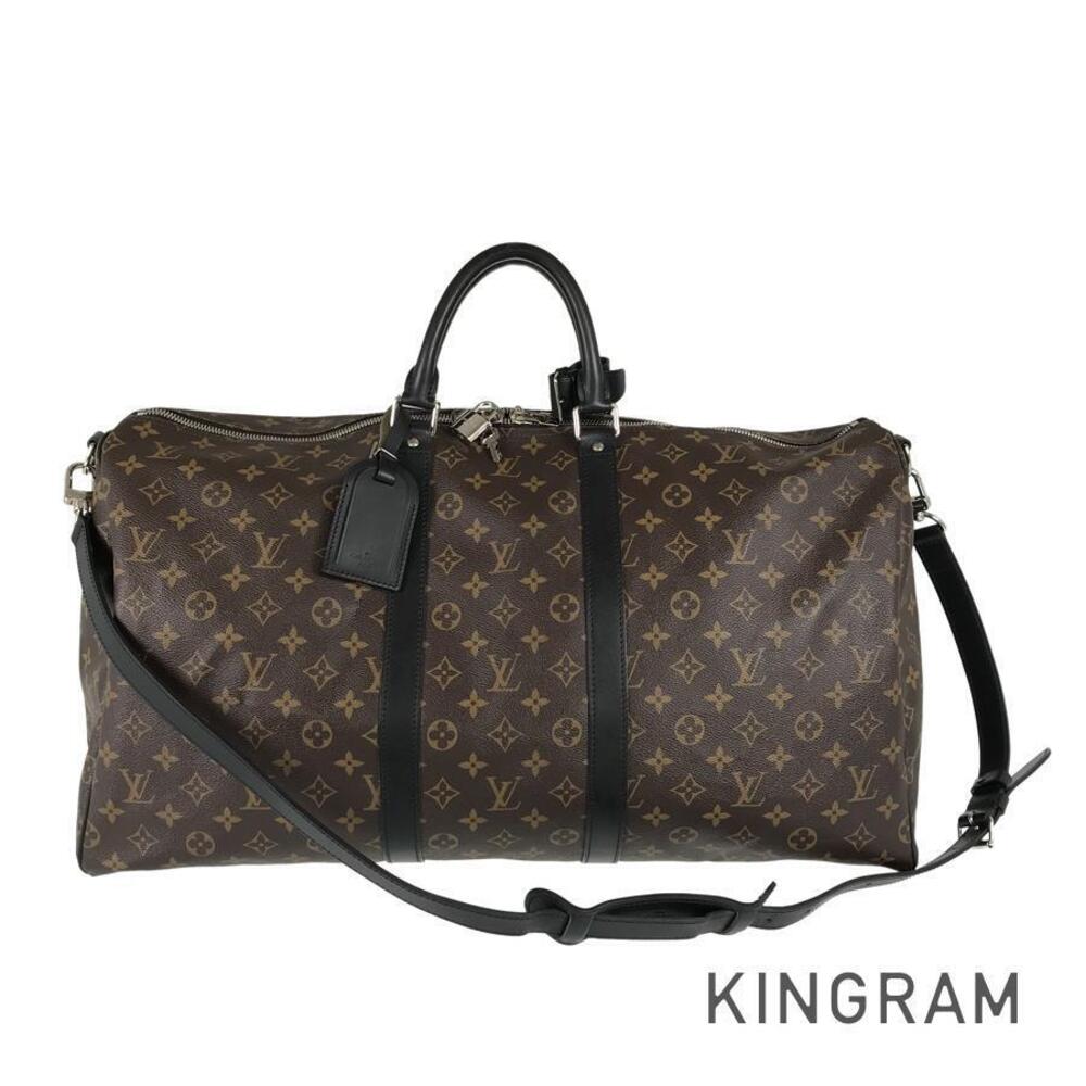 Louis Vuitton Bag Keepall Brown mi Bandouliere Macassar Monogram Boston - Picture 2 of 8